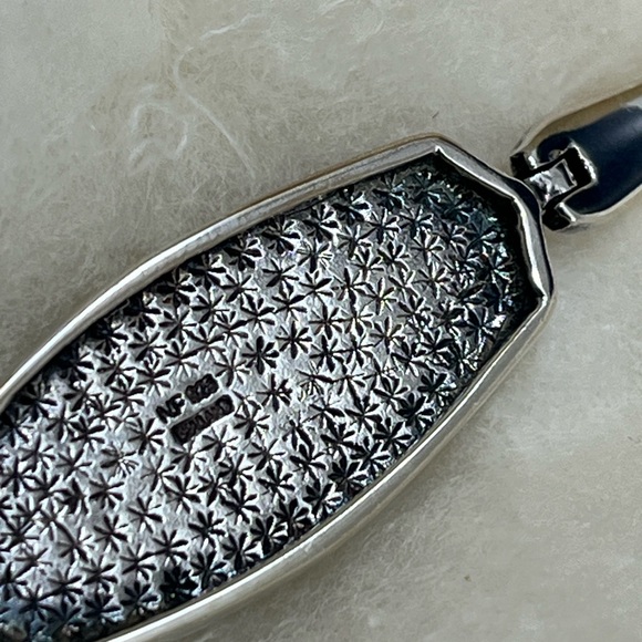 Vintage NF Sterling Silver Mother of Pearl Bracelet – 7", 17.7g, Thailand, 1990s - Picture 8 of 17